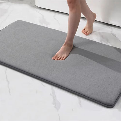 Homaxy Super Absorbent Memory Foam Bath Mat – Non-Slip Bathroom & Bedroom Rug