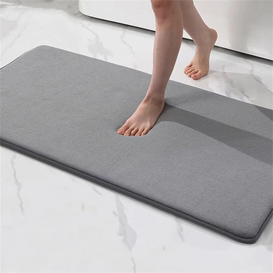 Homaxy Super Absorbent Memory Foam Bath Mat – Non-Slip Bathroom & Bedroom Rug