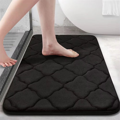 Homaxy Super Absorbent Memory Foam Bath Mat – Non-Slip Bathroom & Bedroom Rug