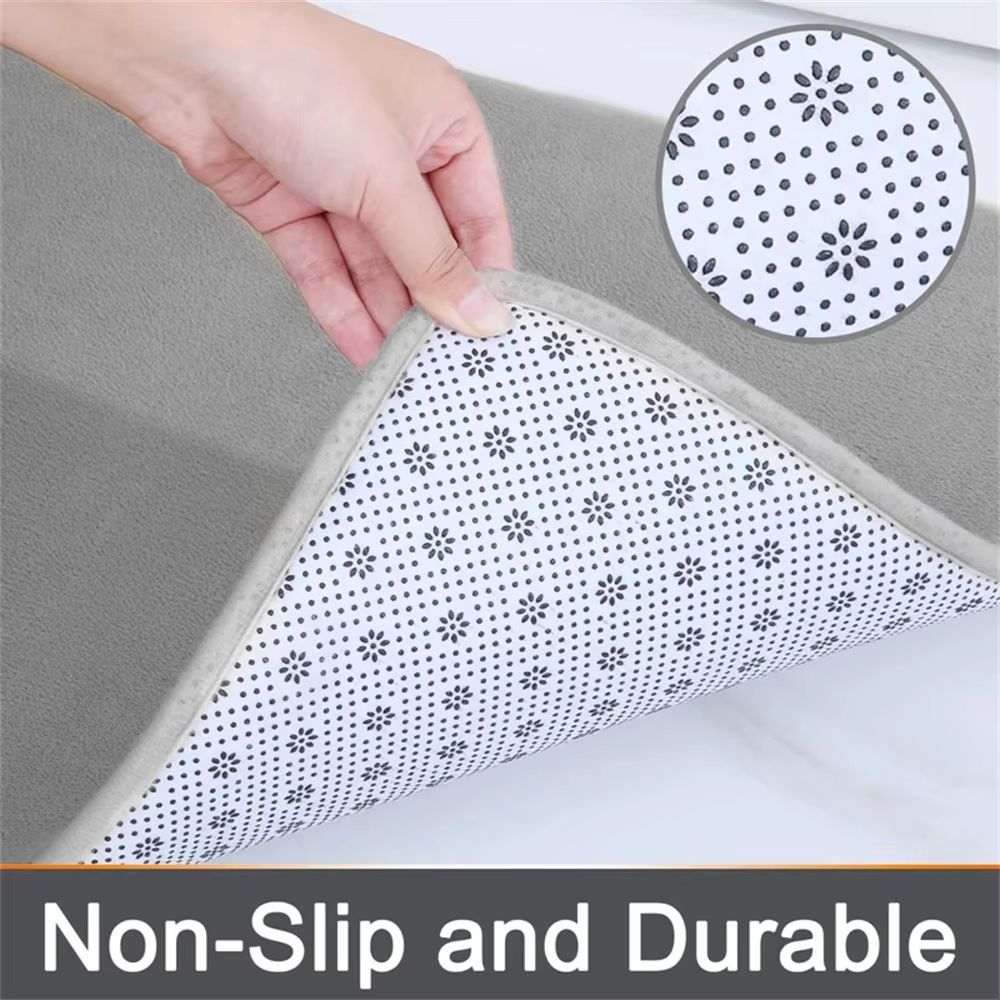 Homaxy Super Absorbent Memory Foam Bath Mat – Non-Slip Bathroom & Bedroom Rug