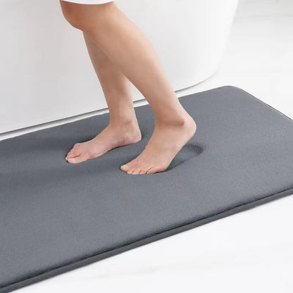 Homaxy Super Absorbent Memory Foam Bath Mat – Non-Slip Bathroom & Bedroom Rug