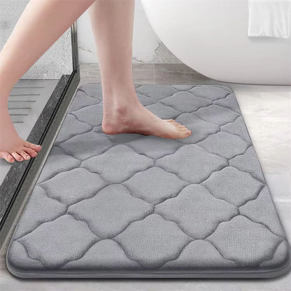 Homaxy Super Absorbent Memory Foam Bath Mat – Non-Slip Bathroom & Bedroom Rug