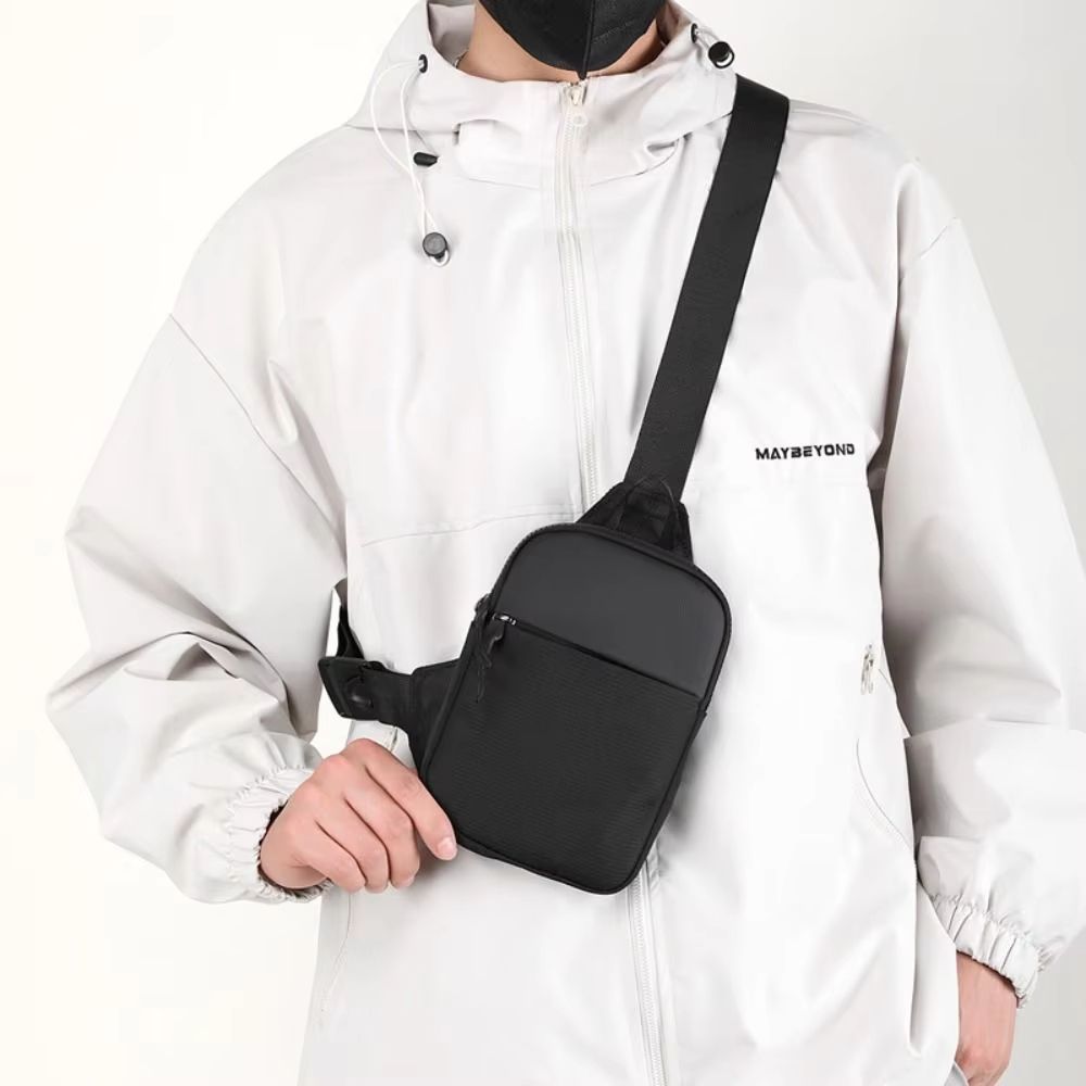 Men's Canvas Chest Bag – Small Crossbody Sling Bag for Everyday Carry