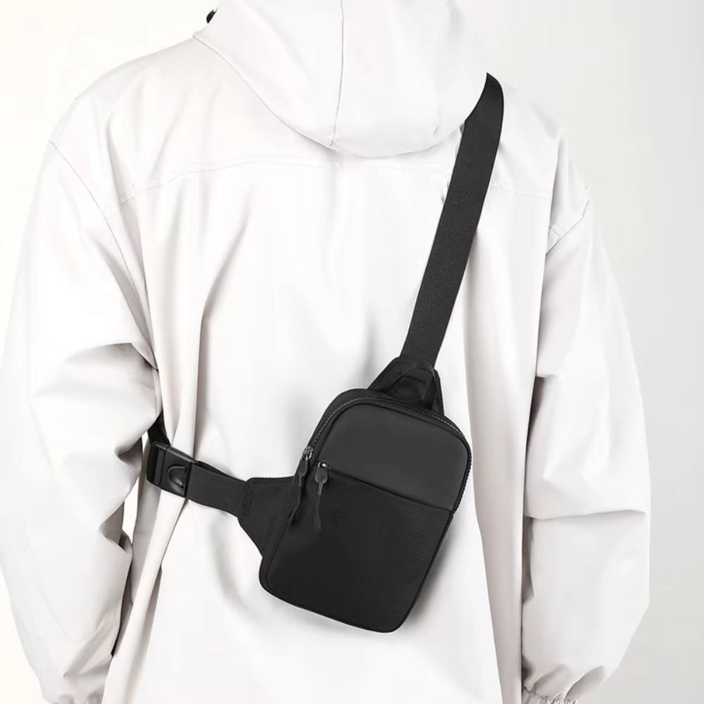 Men's Canvas Chest Bag – Small Crossbody Sling Bag for Everyday Carry