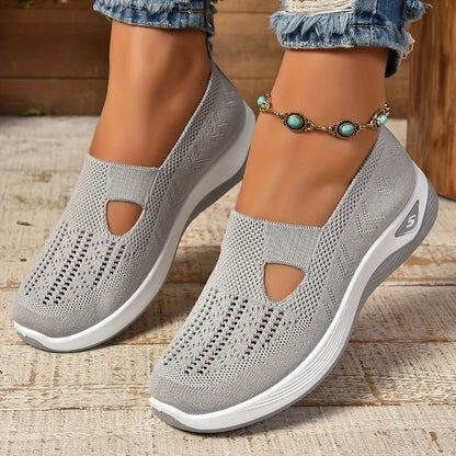 Summer Women Sneakers Breathable Slip On Walking Shoes