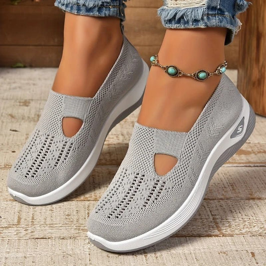 Summer Women Sneakers Breathable Slip On Walking Shoes