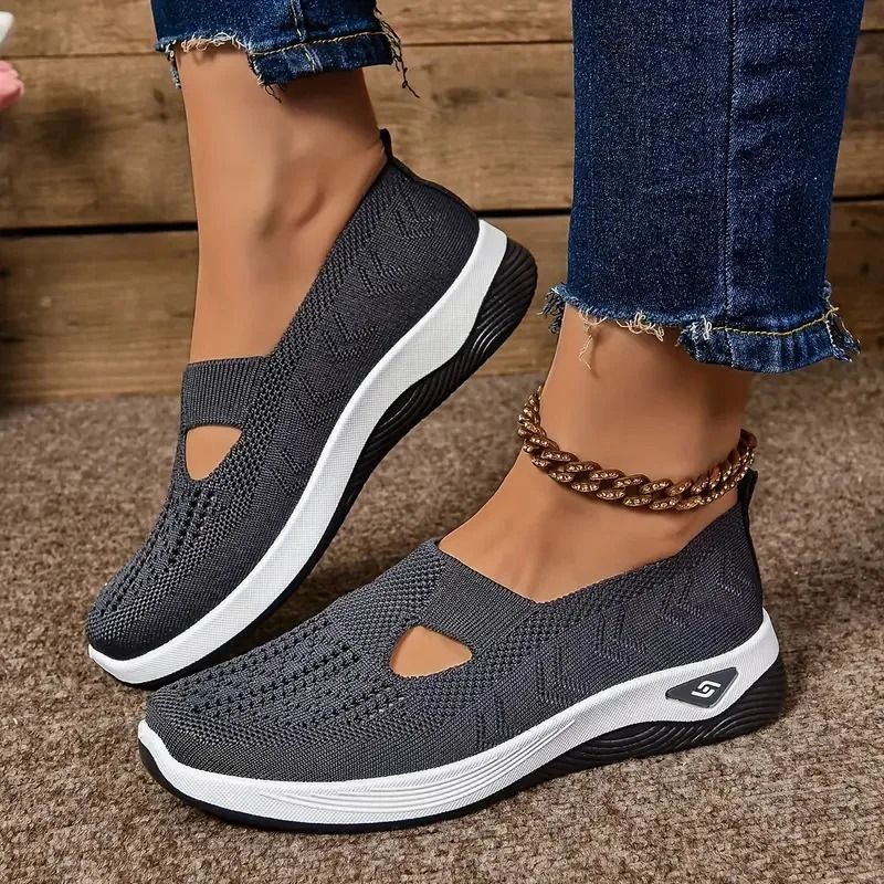 Summer Women Sneakers Breathable Slip On Walking Shoes