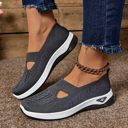 Summer Women Sneakers Breathable Slip On Walking Shoes