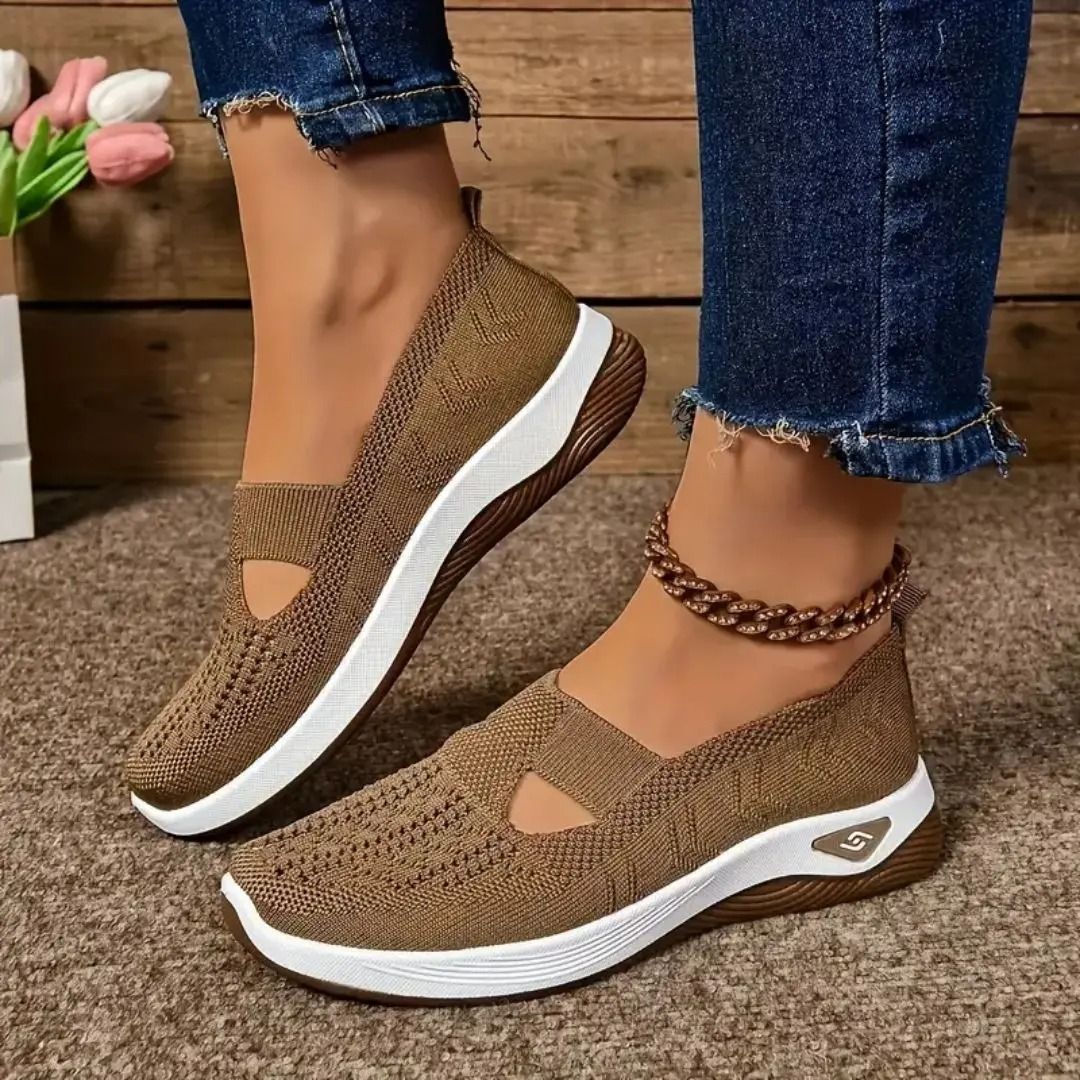 Summer Women Sneakers Breathable Slip On Walking Shoes