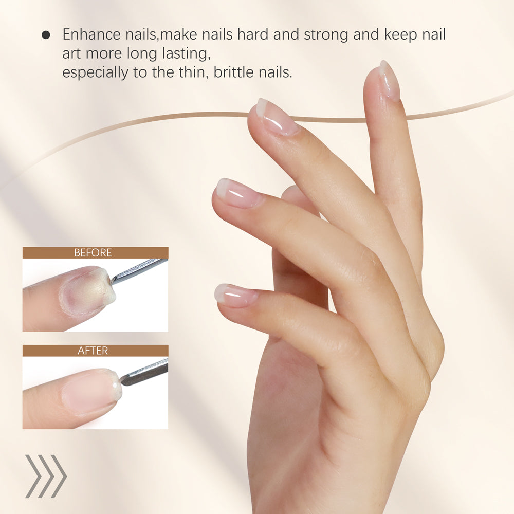 Hard Gel Builder in a Bottle Low Heat UV Nail Extension Clear Builder Modelling Leveling Structure Nails