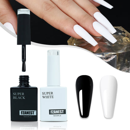 Professional Custom Nail Supplies Nails Gels Nail Polish OEM Logo Super White Gel Polish Super Black Beauty Products