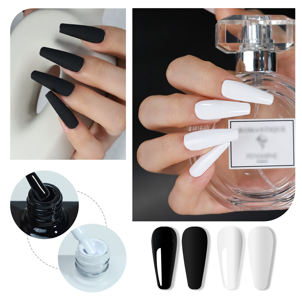 Professional Custom Nail Supplies Nails Gels Nail Polish OEM Logo Super White Gel Polish Super Black Beauty Products