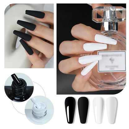 Professional Custom Nail Supplies Nails Gels Nail Polish OEM Logo Super White Gel Polish Super Black Beauty Products