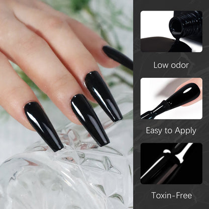 Professional Custom Nail Supplies Nails Gels Nail Polish OEM Logo Super White Gel Polish Super Black Beauty Products