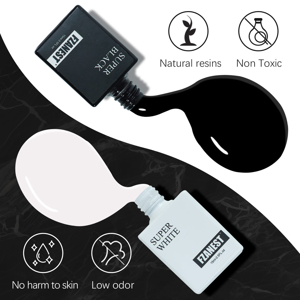Professional Custom Nail Supplies Nails Gels Nail Polish OEM Logo Super White Gel Polish Super Black Beauty Products