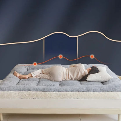 Soft Lamb Velvet Foldable Mattress Pad