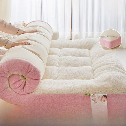 Soft Lamb Velvet Foldable Mattress Pad