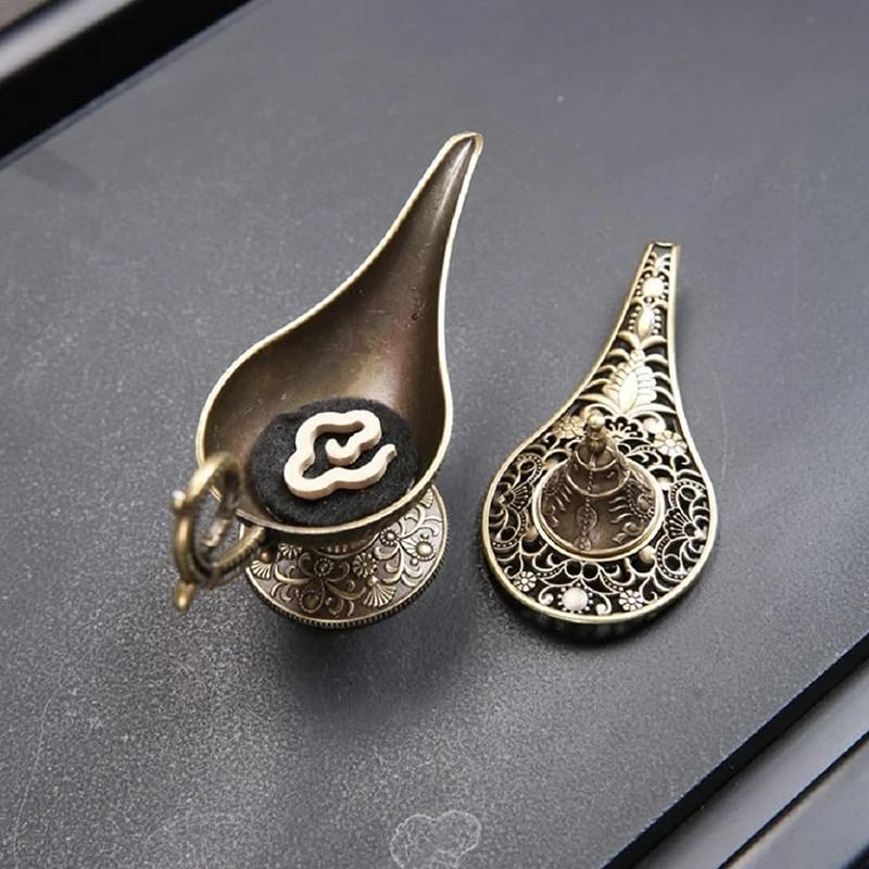 Antique Style Metal Incense Burner And Candle Holder