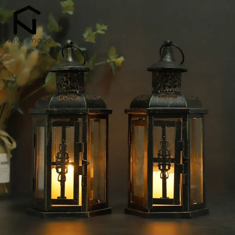 Vintage Nordic Hanging Lantern Candle Holder For Home And Wedding Decor