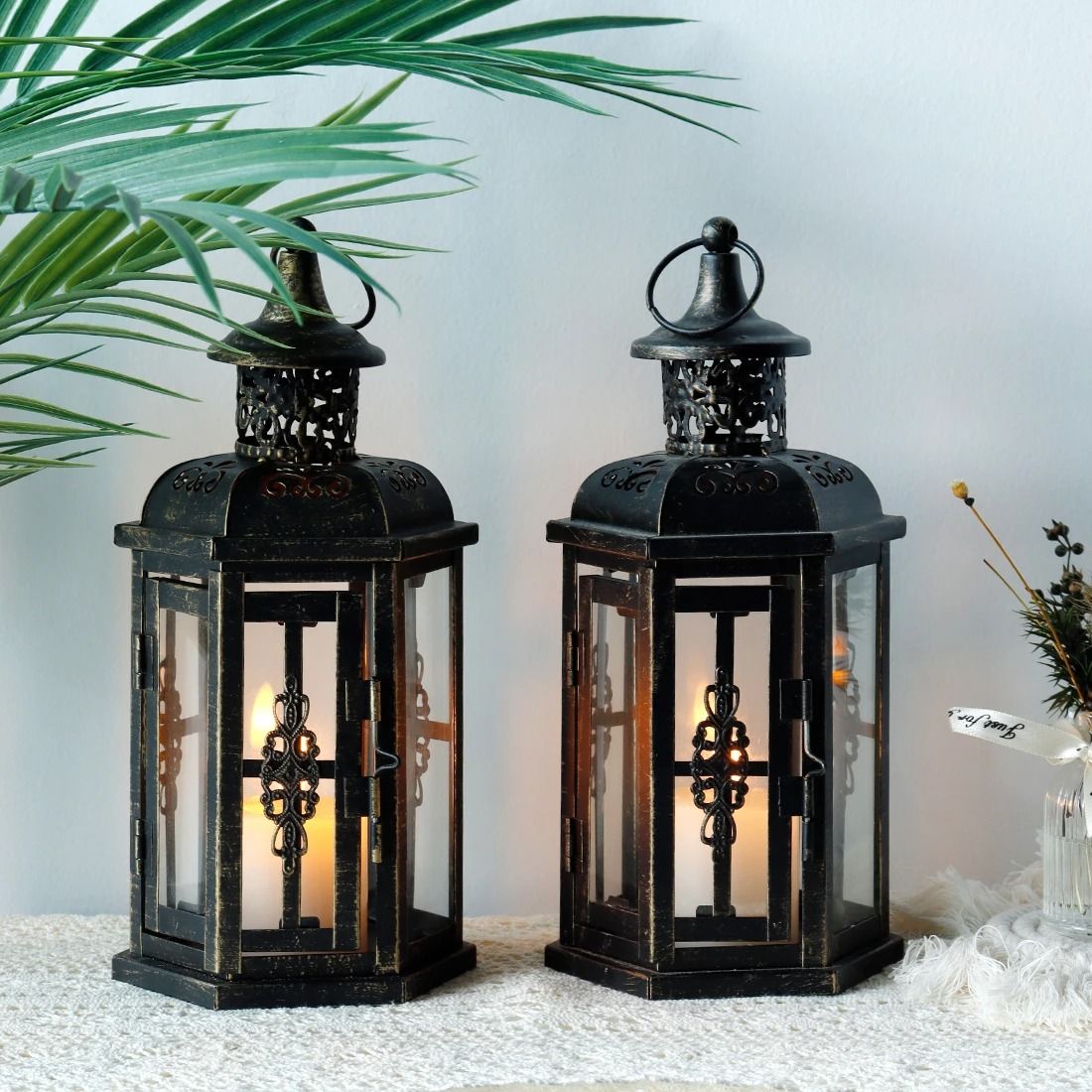 Vintage Nordic Hanging Lantern Candle Holder For Home And Wedding Decor