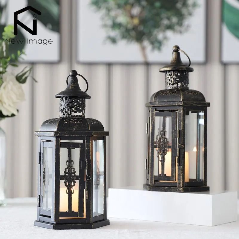 Vintage Nordic Hanging Lantern Candle Holder For Home And Wedding Decor