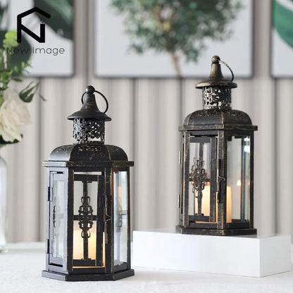 Vintage Nordic Hanging Lantern Candle Holder For Home And Wedding Decor
