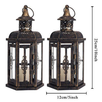 Vintage Nordic Hanging Lantern Candle Holder For Home And Wedding Decor