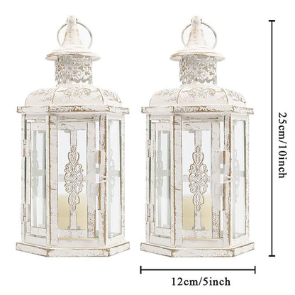 Vintage Nordic Hanging Lantern Candle Holder For Home And Wedding Decor