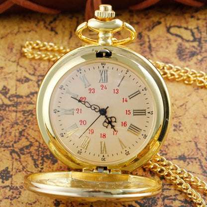 Exquisite Quartz Pocket Watch To My Grandpa, Necklace Chain Watches for Grandad, Fathers Day Birthday Holiday Gifts