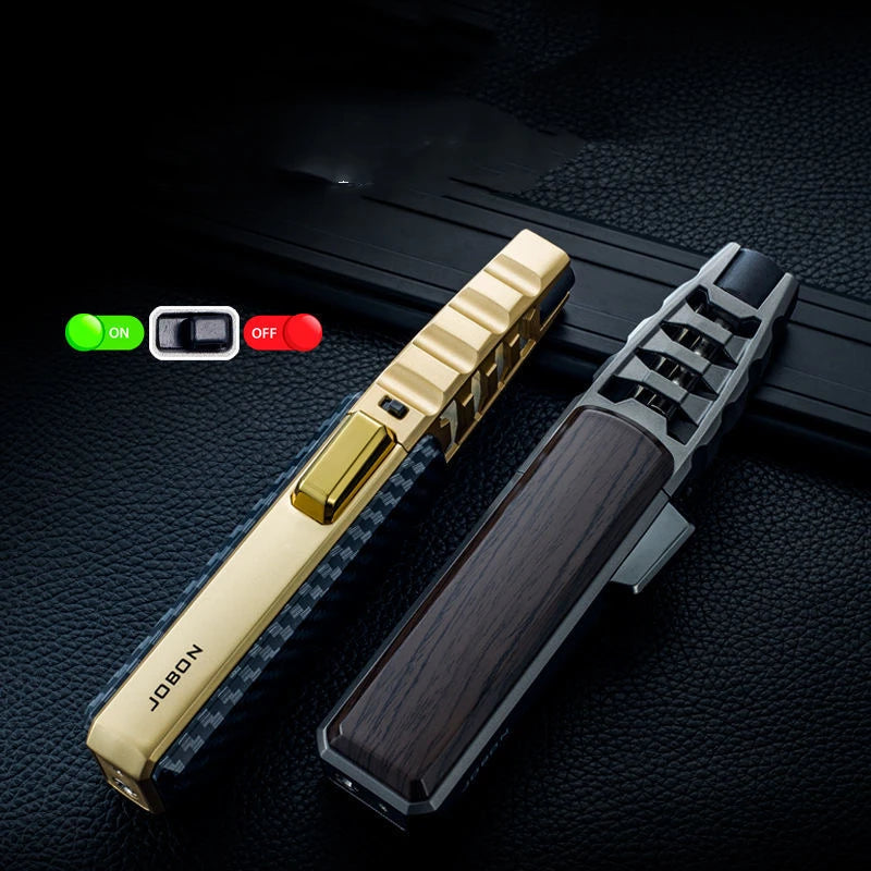 JOBON Jet Flame Pen Airbrush Butane Tube Lighter, Windproof Metal Gas Kitchen BBQ & Cigar Torch