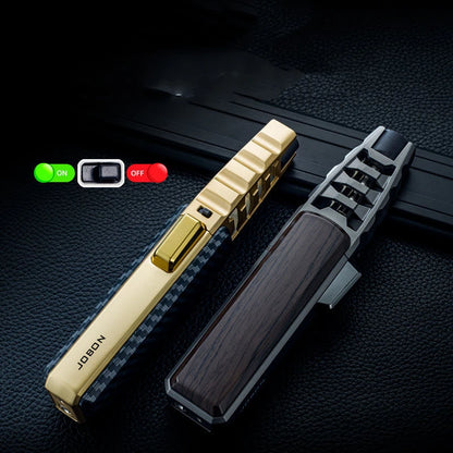 JOBON Jet Flame Pen Airbrush Butane Tube Lighter, Windproof Metal Gas Kitchen BBQ & Cigar Torch
