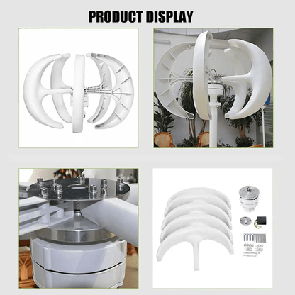 Vertical Wind Turbine Generator with MPPT Controller for Home and Farm Energy