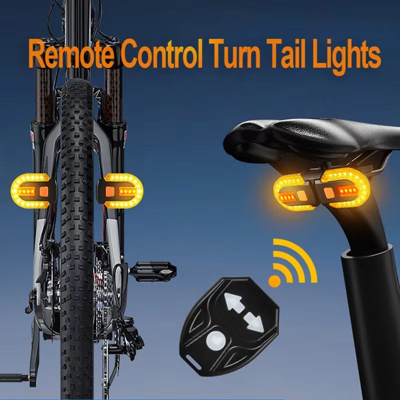 Wireless Bike Turn Signal Light with Remote for Safer Rides
