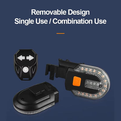 Wireless Bike Turn Signal Light with Remote for Safer Rides