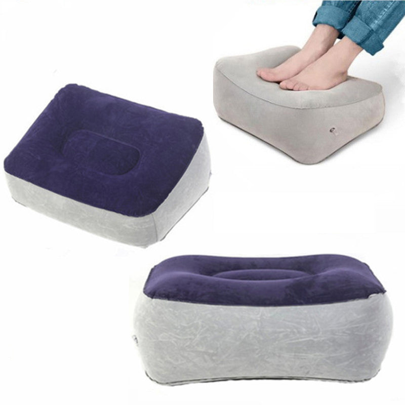 Inflatable Footrest Pillow PVC Foot Rest, Air Pillow Cushion for Travel, Office, Home, Under Desk, Relaxing Feet Tools