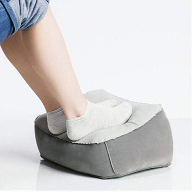 Inflatable Footrest Pillow PVC Foot Rest, Air Pillow Cushion for Travel, Office, Home, Under Desk, Relaxing Feet Tools