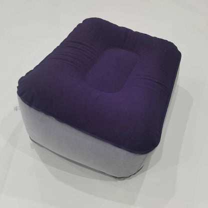 Inflatable Footrest Pillow PVC Foot Rest, Air Pillow Cushion for Travel, Office, Home, Under Desk, Relaxing Feet Tools