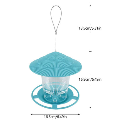 Automatic Multi-Hole Outdoor Bird Feeder Nut Dispenser