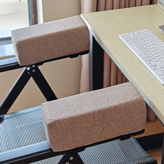 Cotton Linen Foam Armrest Pads, Elbow Pillow Chair Cushion Pads, Arm Rest for Office Chair Armrest Support, Elbow Relief