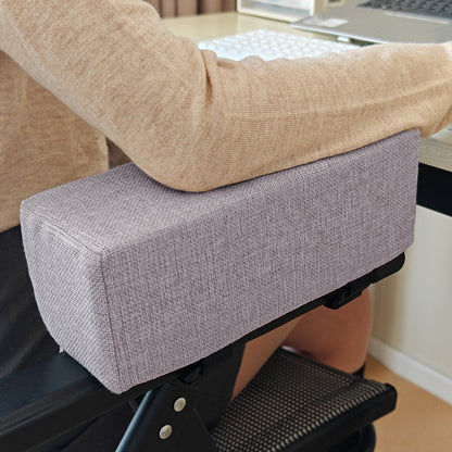 Cotton Linen Foam Armrest Pads, Elbow Pillow Chair Cushion Pads, Arm Rest for Office Chair Armrest Support, Elbow Relief