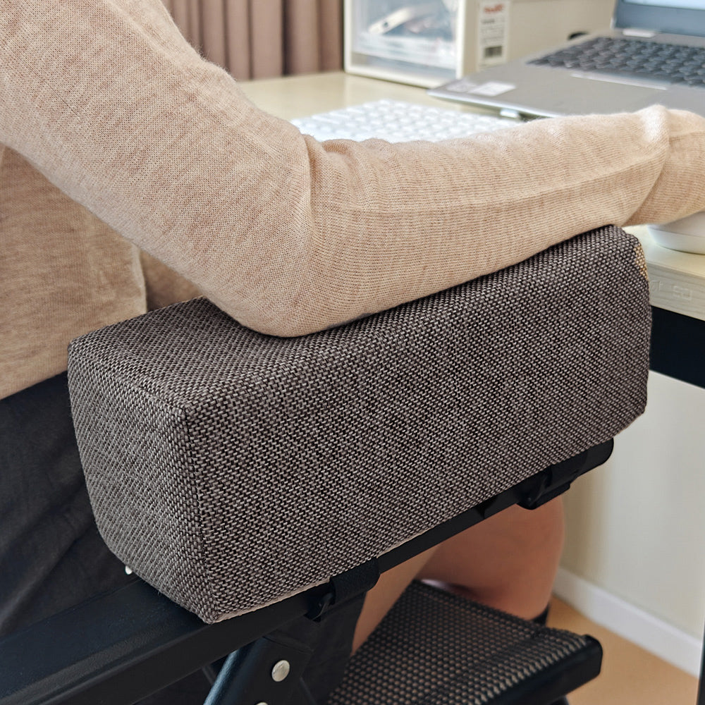 Cotton Linen Foam Armrest Pads, Elbow Pillow Chair Cushion Pads, Arm Rest for Office Chair Armrest Support, Elbow Relief