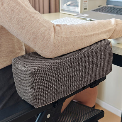 Cotton Linen Foam Armrest Pads, Elbow Pillow Chair Cushion Pads, Arm Rest for Office Chair Armrest Support, Elbow Relief