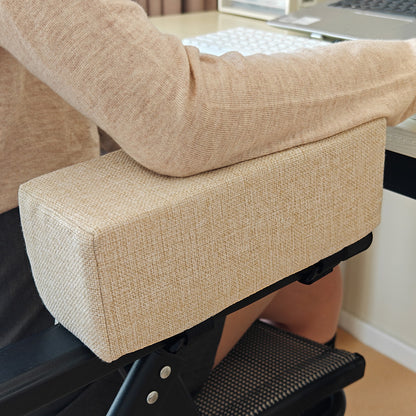 Cotton Linen Foam Armrest Pads, Elbow Pillow Chair Cushion Pads, Arm Rest for Office Chair Armrest Support, Elbow Relief