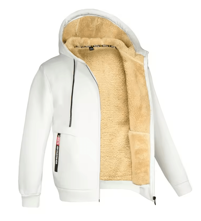 Mens Full Zip Fleece Hoodie Casual Winter Jacket for Sports and Streetwear