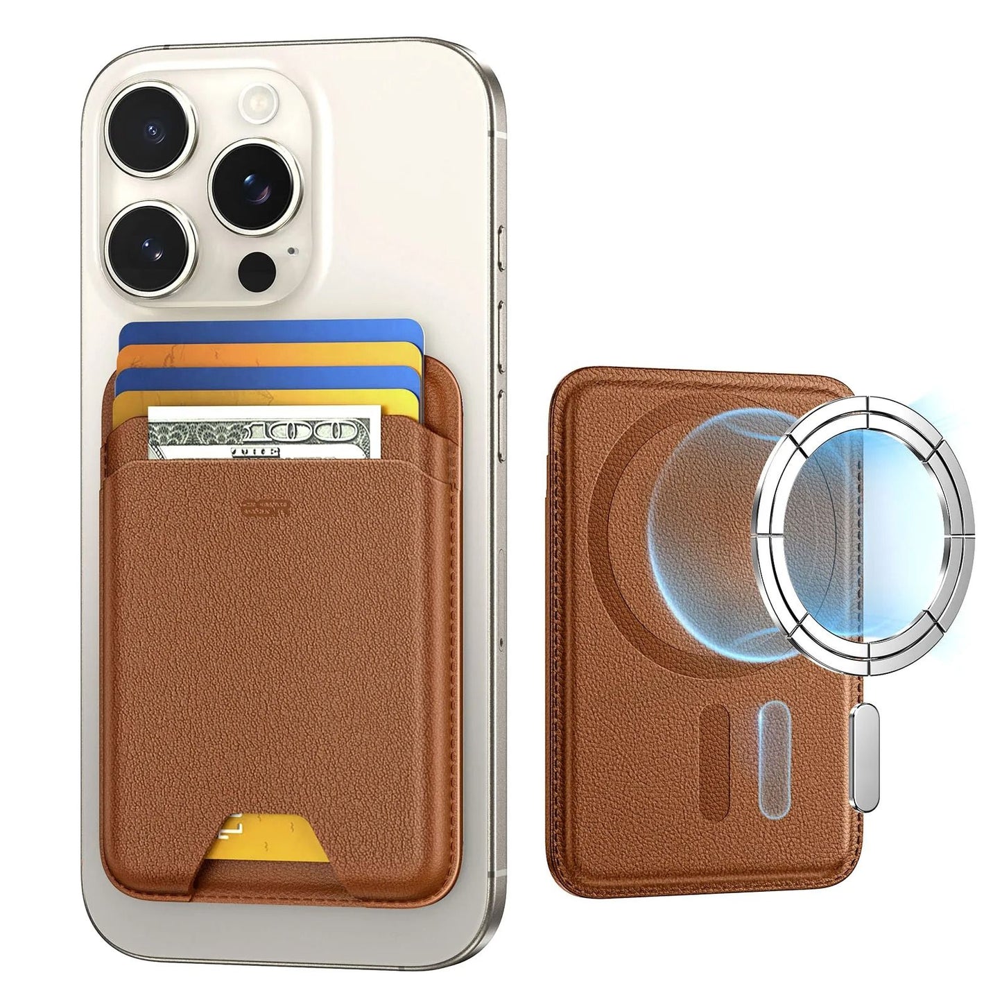 ESR MagSafe Wallet 5 Card Holder with Magnetic Strength for iPhone