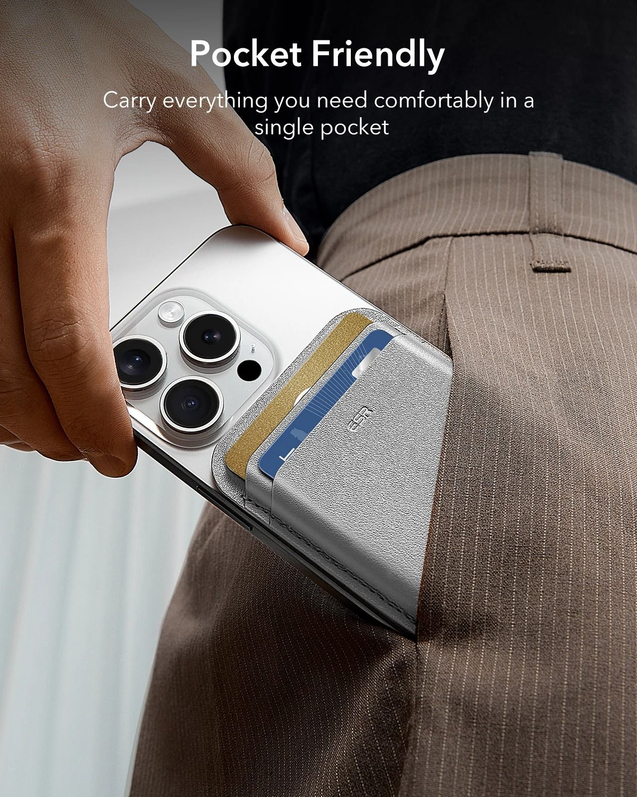 ESR MagSafe Wallet 5 Card Holder with Magnetic Strength for iPhone