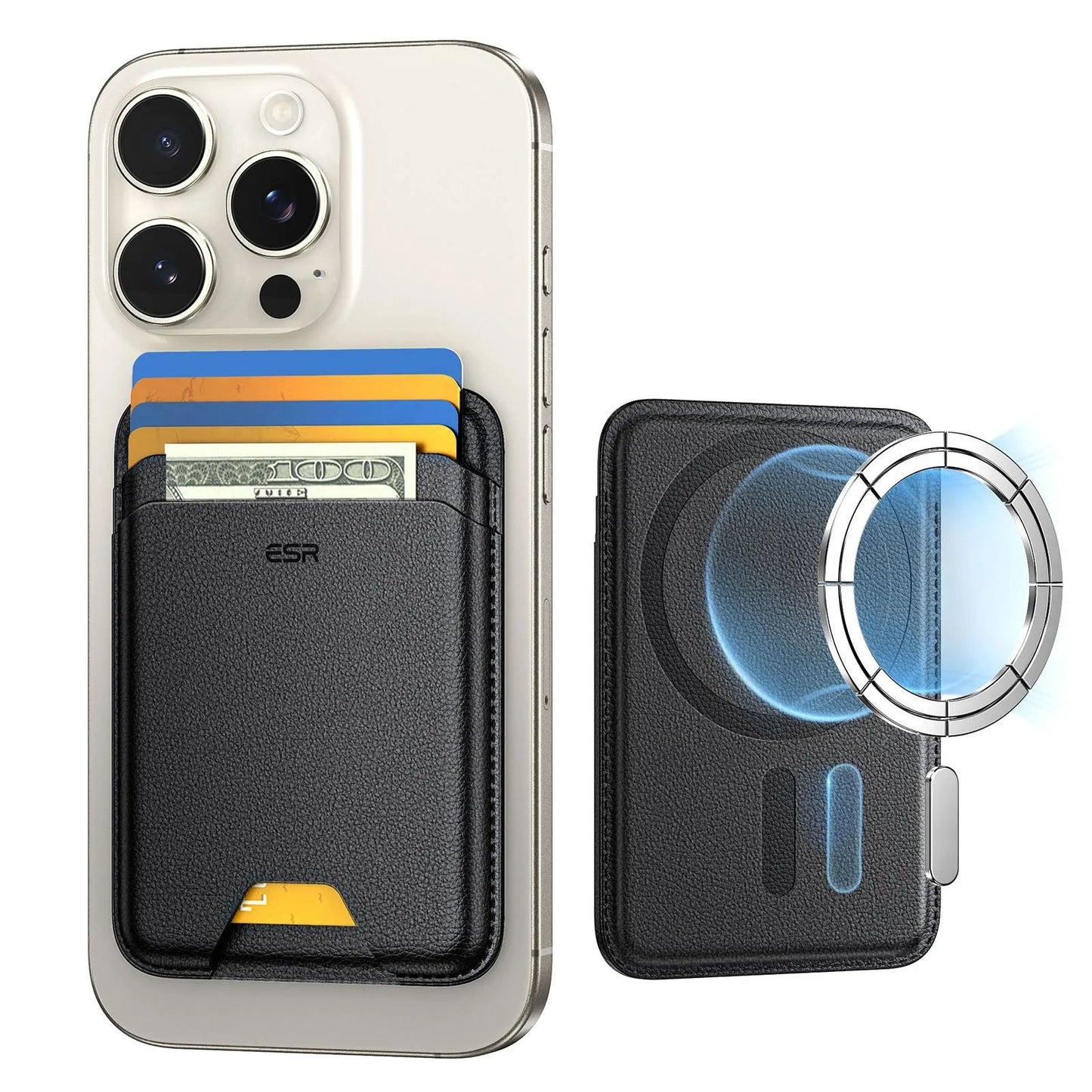 ESR MagSafe Wallet 5 Card Holder with Magnetic Strength for iPhone