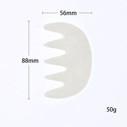 Natural Jade Comb Gua Sha Board Jade Massager for SPA Acupuncture Body Scraping Gouache Scraper Facial Skin Beauty Tool