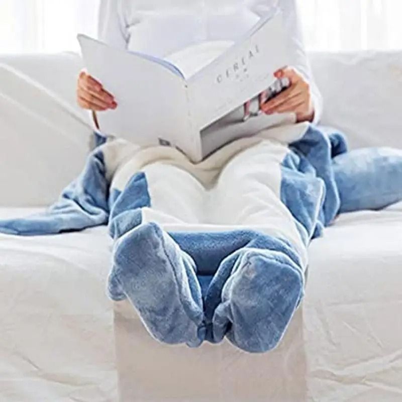 Wearable Shark Sleeping Bag Pajamas Blanket