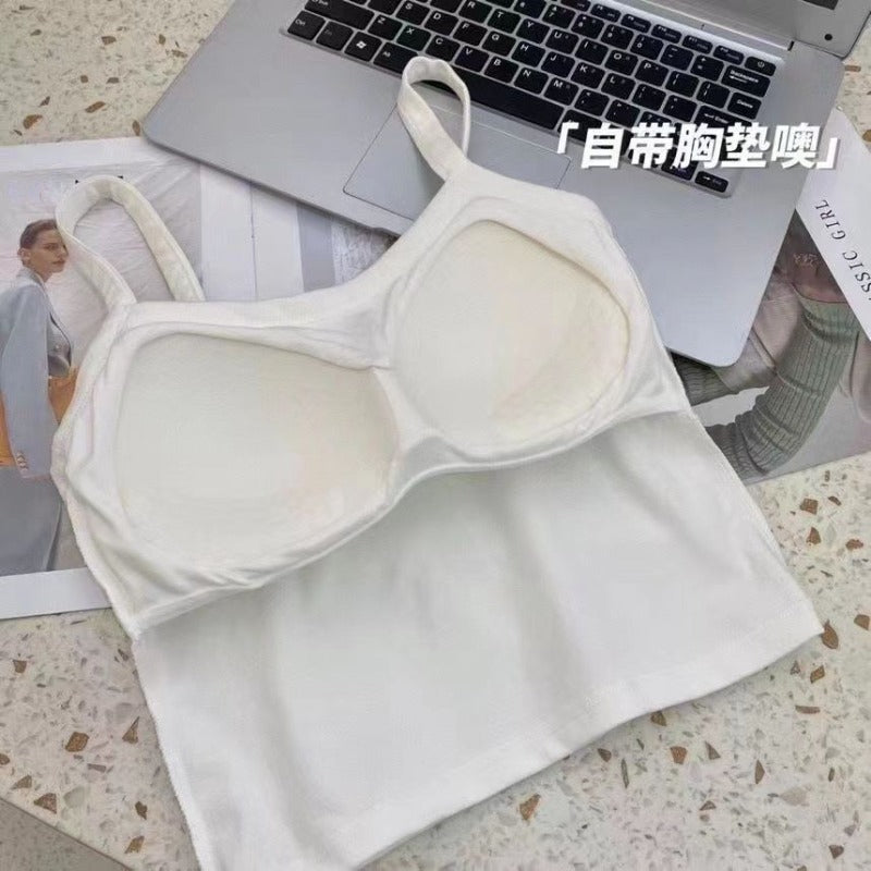 Womens Sexy Sleeveless Crop Top Soft Stretch Tube Top Camisole Fashion Vest